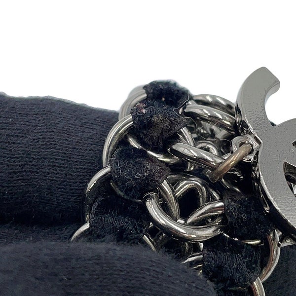 シャネル ブレスレット ココマーク ベルベット ラインストーン フェイクパール 05A CHANEL アクセサリー