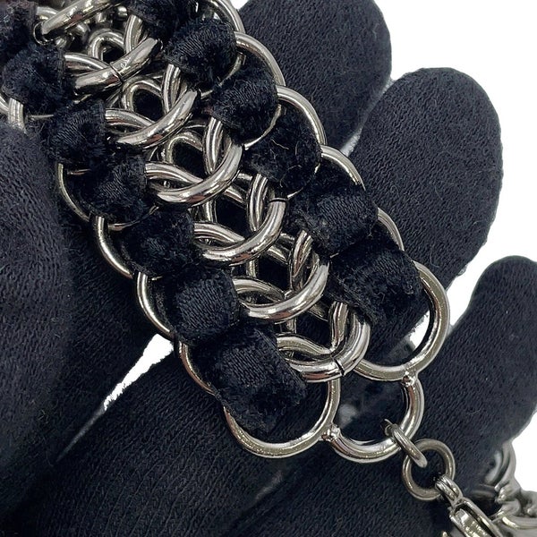 シャネル ブレスレット ココマーク ベルベット ラインストーン フェイクパール 05A CHANEL アクセサリー