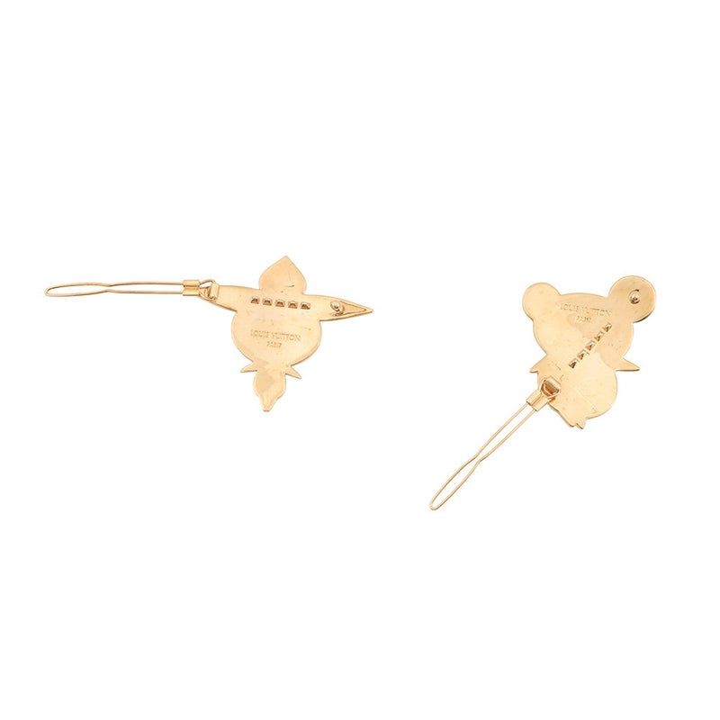 ルイヴィトン バレッタ LV × TM 2点セット フラワーハットマン/パンダ M92595 ヘアアクセサリー 村上隆