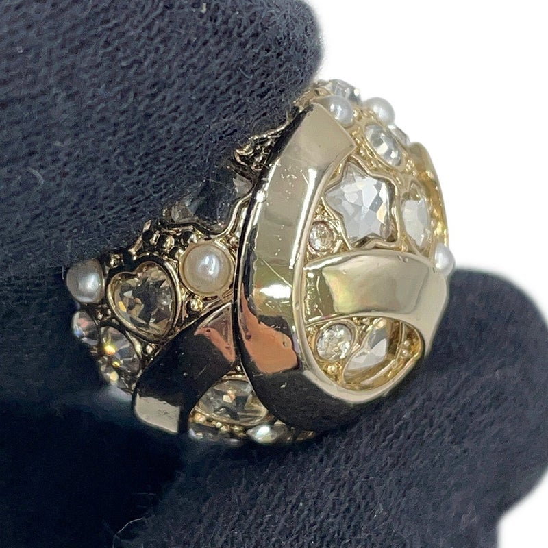 シャネル ピアス ココマーク ラウンドピアス ラインストーン フェイクパール B25A ABF219 CHANEL アクセサリー