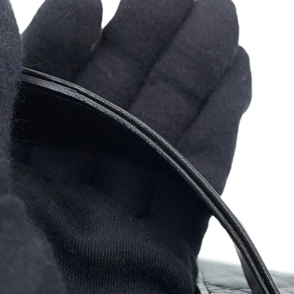 シャネル フォンケース マトラッセ 2.55 ミニ チェーンポシェット ラッキーチャーム カーフレザー A80446 CHANEL 黒