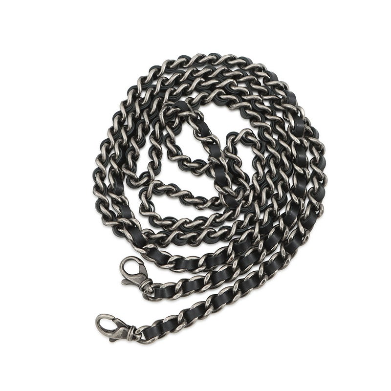 シャネル フォンケース マトラッセ 2.55 ミニ チェーンポシェット ラッキーチャーム カーフレザー A80446 CHANEL 黒