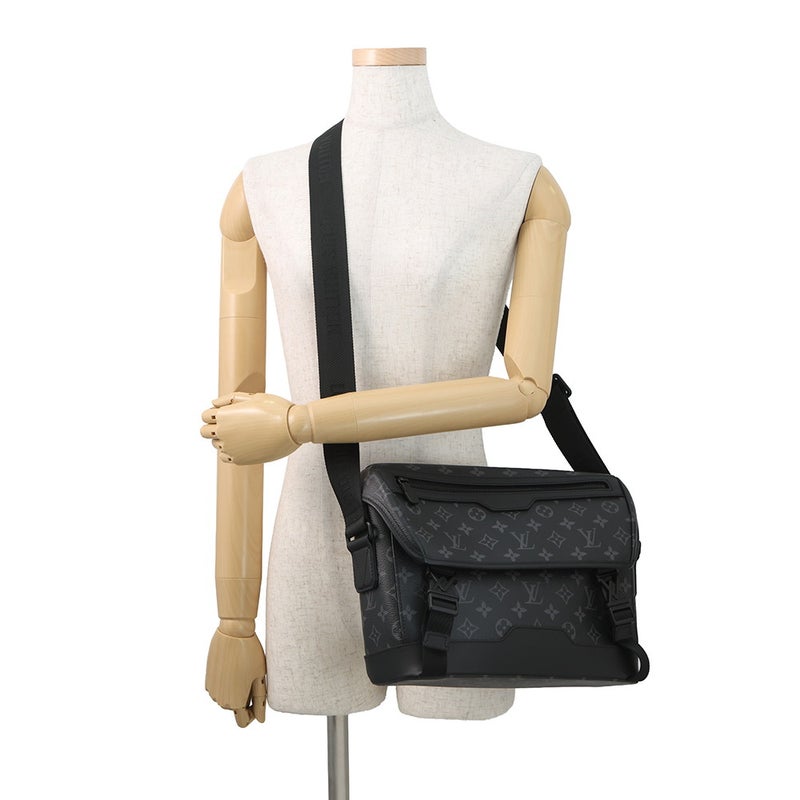 ルイヴィトン ショルダーバッグ モノグラム・エクリプス メッセンジャー・ヴォワヤージュPM M12517 黒 ブラック