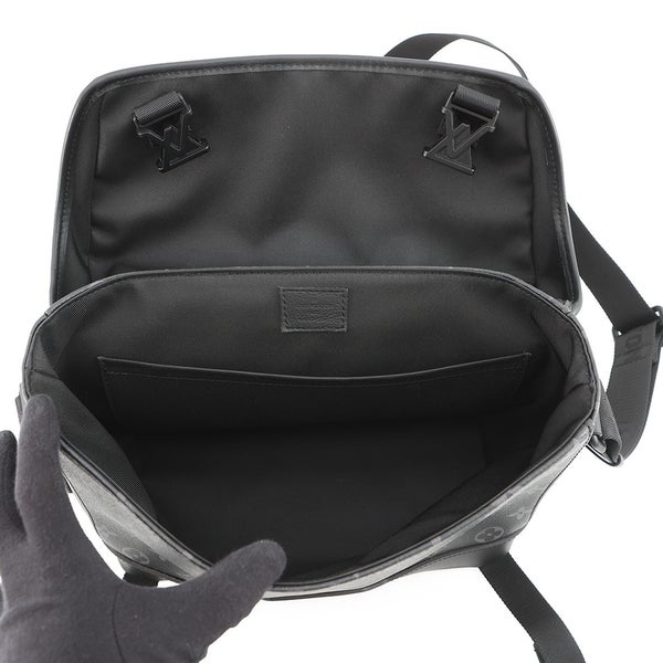 ルイヴィトン ショルダーバッグ モノグラム・エクリプス メッセンジャー・ヴォワヤージュPM M12517 黒 ブラック