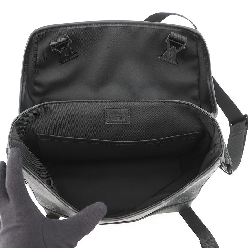 ルイヴィトン ショルダーバッグ モノグラム・エクリプス メッセンジャー・ヴォワヤージュPM M12517 黒 ブラック