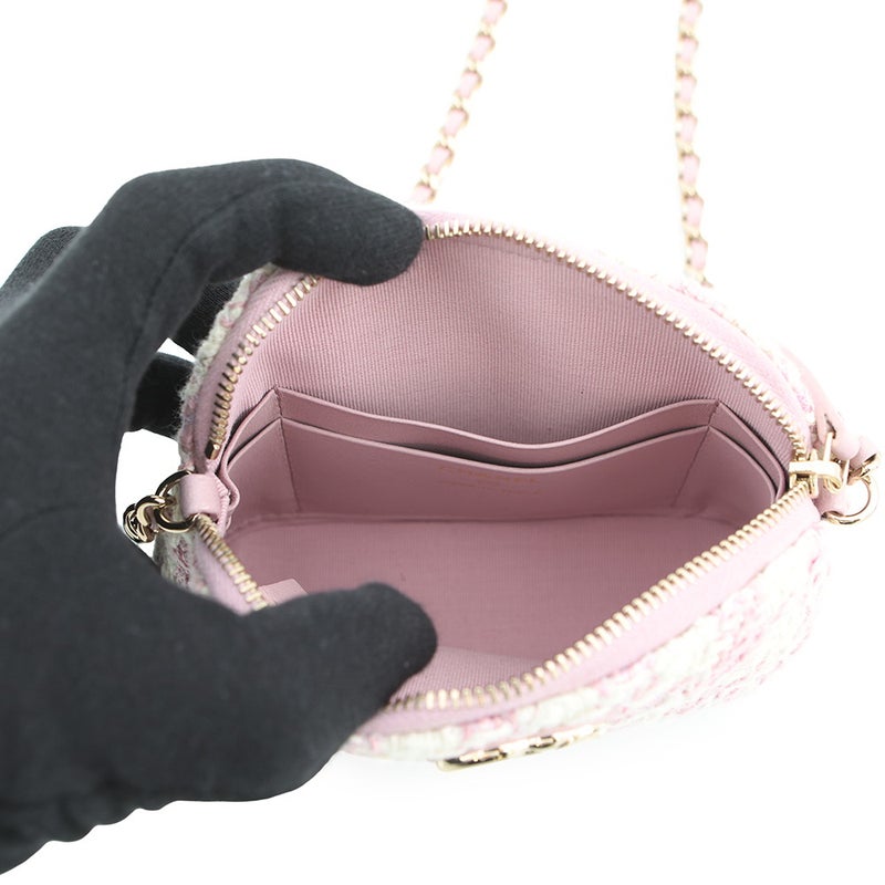 シャネル チェーンショルダーバッグ マトラッセ ココマーク ツイード CD0187 CHANEL ノベルティ