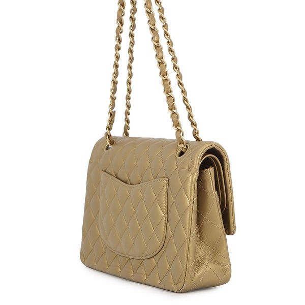 シャネル チェーンショルダーバッグ マトラッセ25 エジプトチャーム ココマーク ダブルチェーン ラムスキン A01112