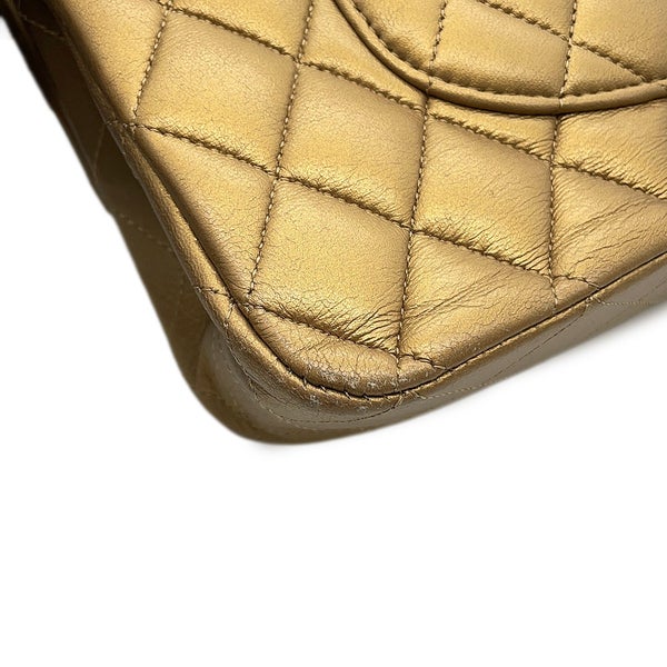 シャネル チェーンショルダーバッグ マトラッセ25 エジプトチャーム ココマーク ダブルチェーン ラムスキン A01112