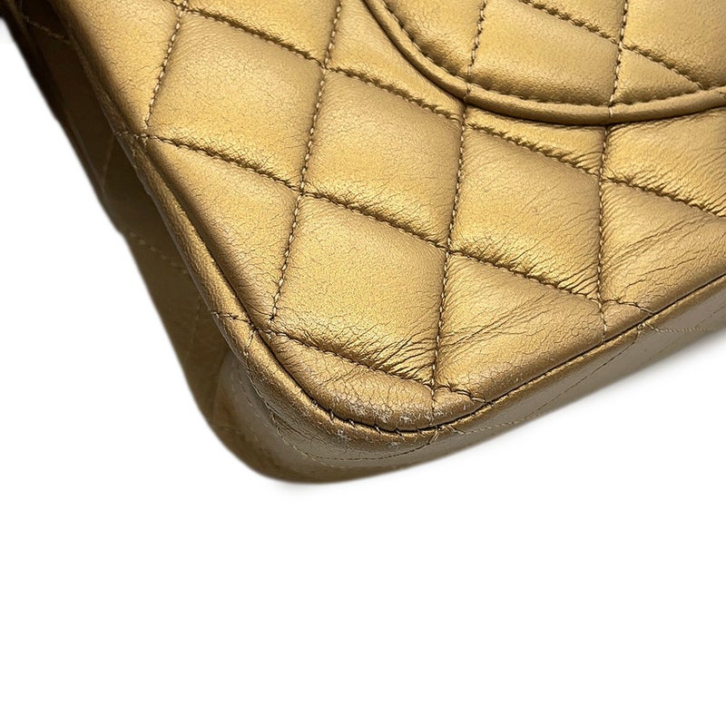 シャネル チェーンショルダーバッグ マトラッセ25 エジプトチャーム ココマーク ダブルチェーン ラムスキン A01112