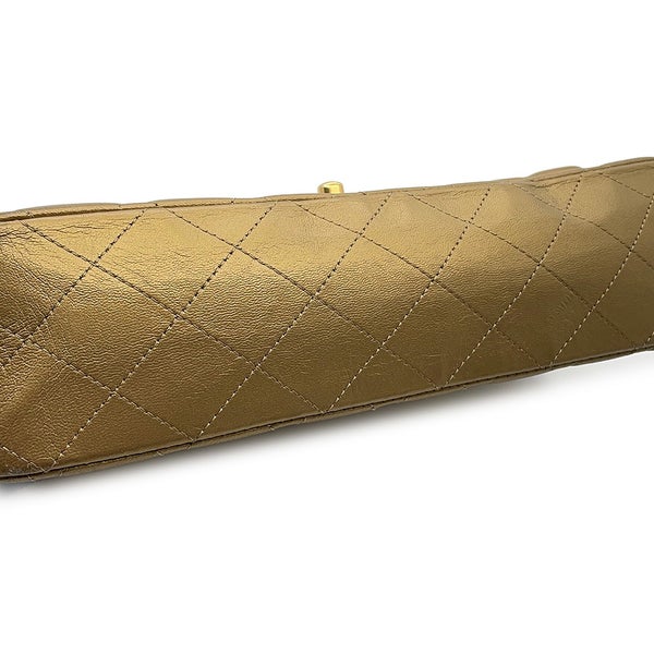 シャネル チェーンショルダーバッグ マトラッセ25 エジプトチャーム ココマーク ダブルチェーン ラムスキン A01112