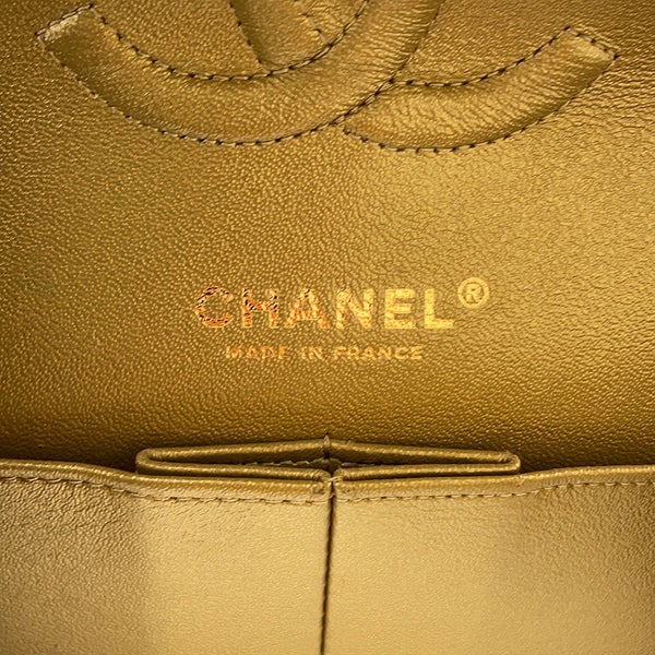 シャネル チェーンショルダーバッグ マトラッセ25 エジプトチャーム ココマーク ダブルチェーン ラムスキン A01112