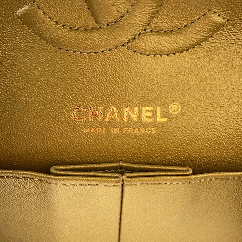 シャネル チェーンショルダーバッグ マトラッセ25 エジプトチャーム ココマーク ダブルチェーン ラムスキン A01112