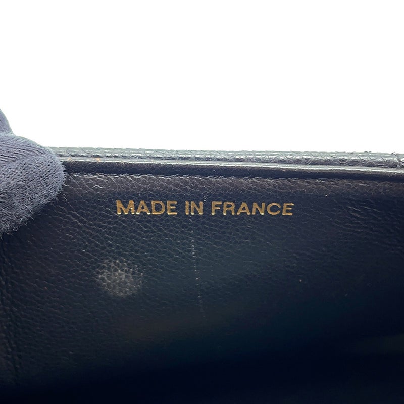 シャネル チェーンショルダーバッグ マドモアゼル ココマーク デカココ キャビアスキン CHANEL 黒