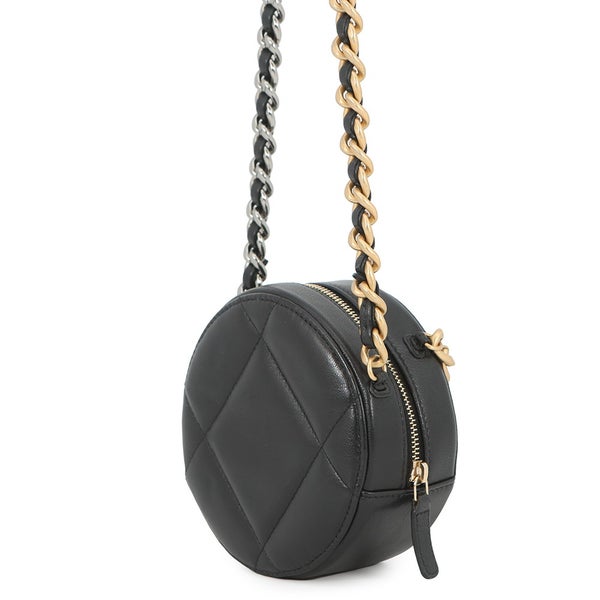 シャネル チェーンショルダーバッグ シャネル19 マトラッセ ココマーク ラムスキン AP0945 CHANEL 黒