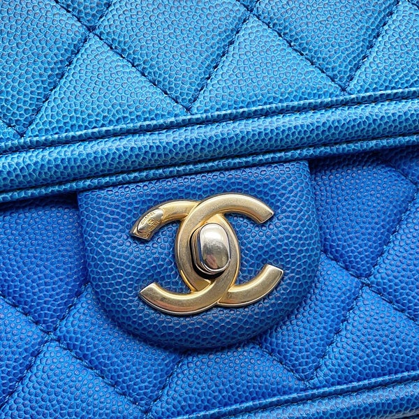シャネル ボディバッグ ココマーク マトラッセ ミニチェーンベルトバッグ キャビアスキン CHANEL ウエストポーチ