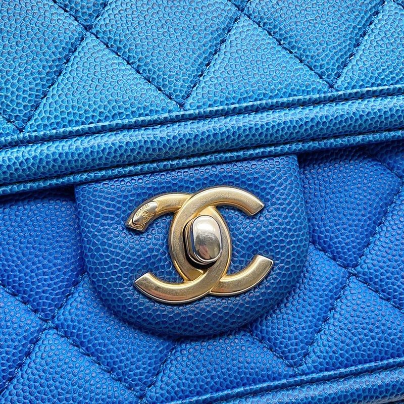 シャネル ボディバッグ ココマーク マトラッセ ミニチェーンベルトバッグ キャビアスキン CHANEL ウエストポーチ