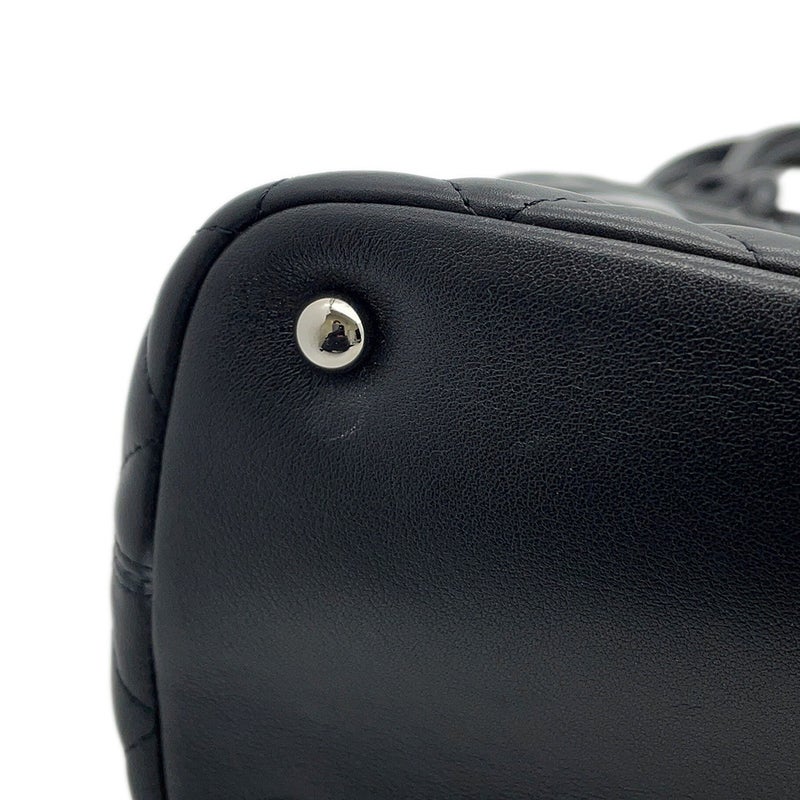 シャネル ハンドバッグ カンボンライン ココマーク ミディアムトート ラムスキン/パテント A25167 CHANEL バッグ 黒