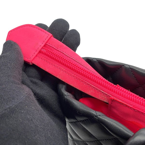 シャネル ハンドバッグ カンボンライン ココマーク ミディアムトート ラムスキン/パテント A25167 CHANEL バッグ 黒