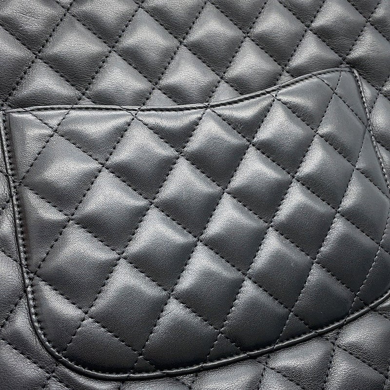 シャネル ハンドバッグ カンボンライン ココマーク ミディアムトート ラムスキン/パテント A25167 CHANEL バッグ 黒