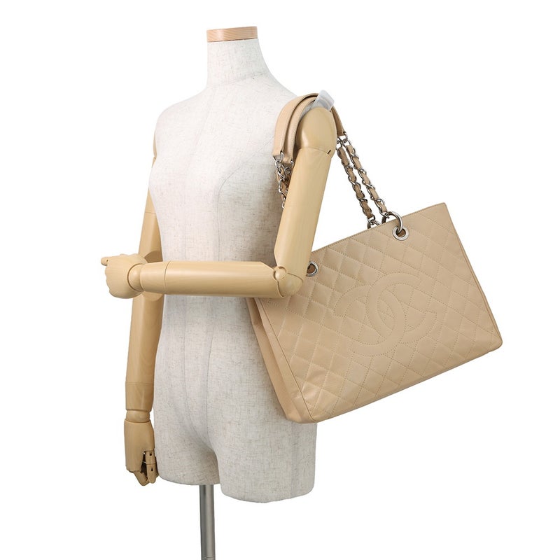 シャネル チェーントートバッグ ココマーク マトラッセ GST キャビアスキン A50995 CHANEL