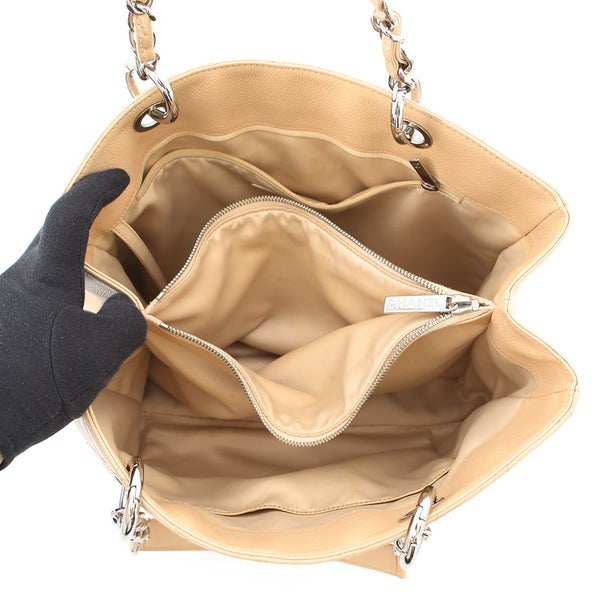 シャネル チェーントートバッグ ココマーク マトラッセ GST キャビアスキン A50995 CHANEL