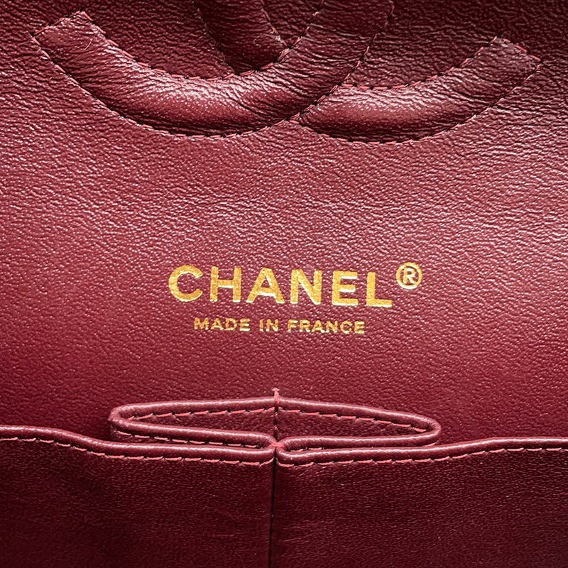 シャネル チェーンショルダーバッグ マトラッセ25 ココマーク キャビアスキン ダブルチェーン A01112 CHANEL 黒