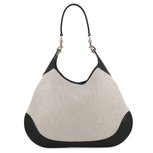 グッチ ショルダーバッグ キャンバス/レザー GUCCI B ワンショルダーバッグ ミディアム 815924 GUCCI バッグ トートバッグ 黒