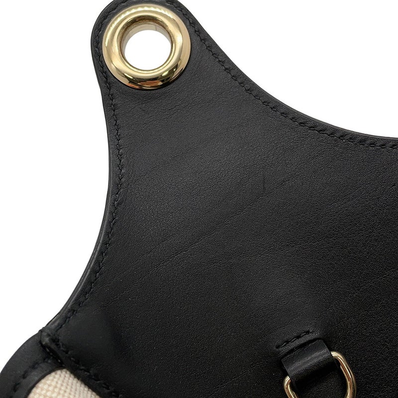 グッチ ショルダーバッグ キャンバス/レザー GUCCI B ワンショルダーバッグ ミディアム 815924 GUCCI バッグ トートバッグ 黒