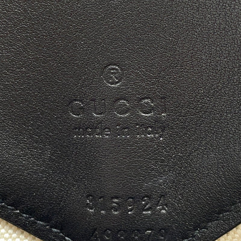 グッチ ショルダーバッグ キャンバス/レザー GUCCI B ワンショルダーバッグ ミディアム 815924 GUCCI バッグ トートバッグ 黒