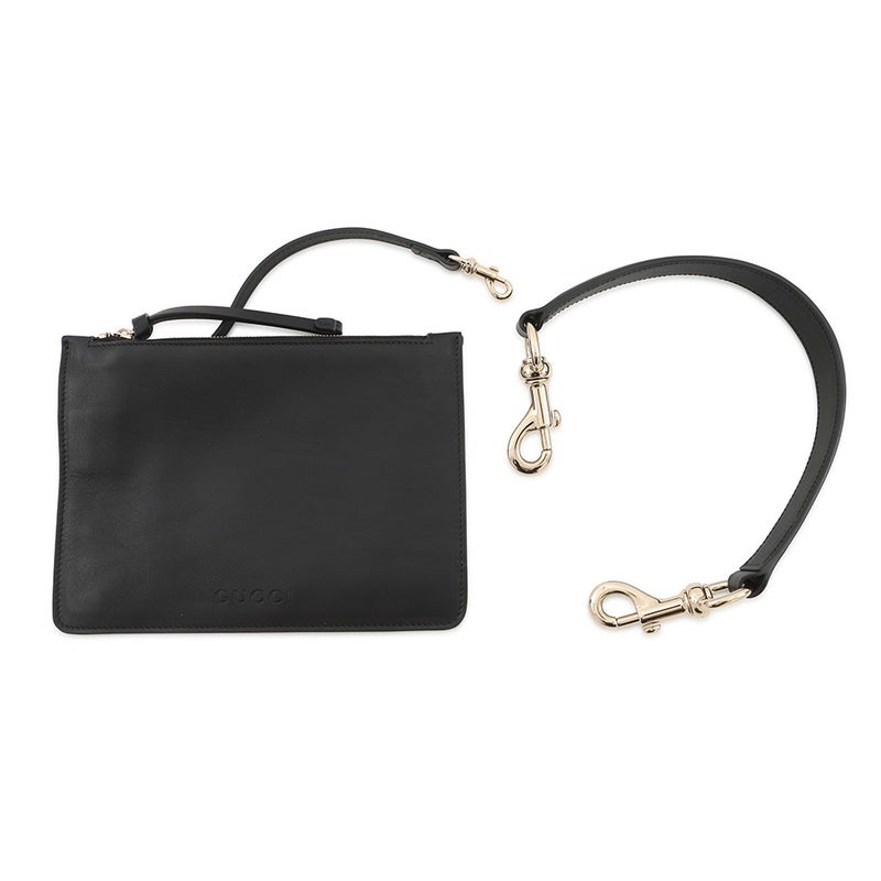 グッチ ショルダーバッグ キャンバス/レザー GUCCI B ワンショルダーバッグ ミディアム 815924 GUCCI バッグ トートバッグ 黒