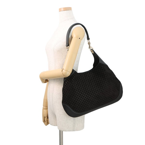 グッチ ショルダーバッグ マイクロGGスエード/レザー GUCCI B スモール 834981 GUCCI バッグ 2way 黒