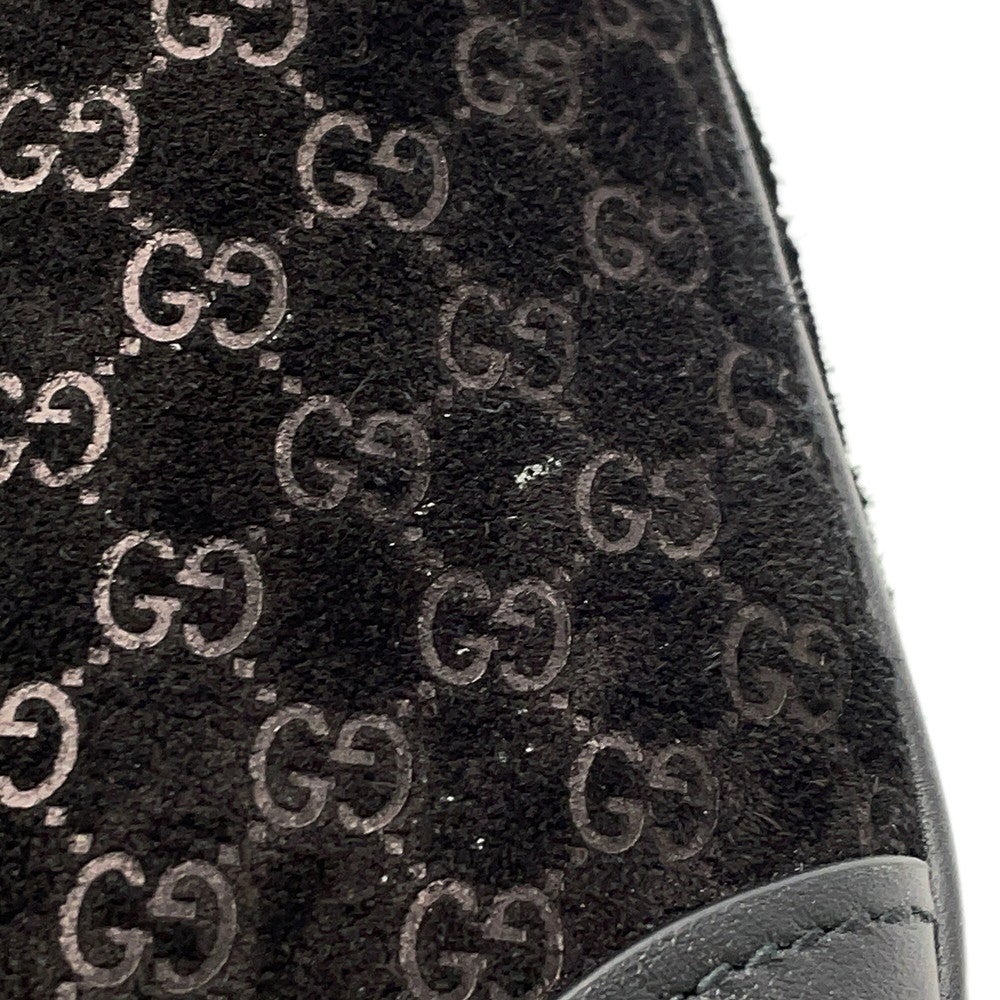 グッチ ショルダーバッグ マイクロGGスエード/レザー GUCCI B スモール