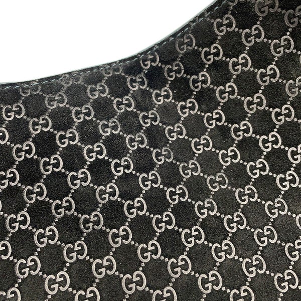 グッチ ショルダーバッグ マイクロGGスエード/レザー GUCCI B スモール 834981 GUCCI バッグ 2way 黒