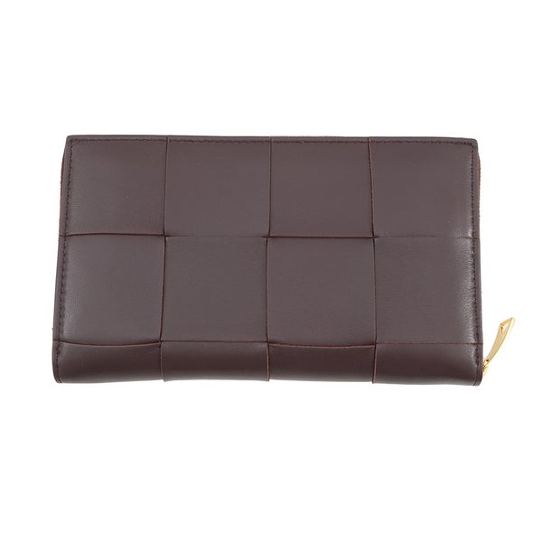 ボッテガヴェネタ 長財布 マキシイントレチャート ラウンドファスナー レザー 651368 BOTTEGA VENETA