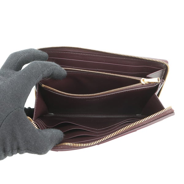ボッテガヴェネタ 長財布 マキシイントレチャート ラウンドファスナー レザー 651368 BOTTEGA VENETA