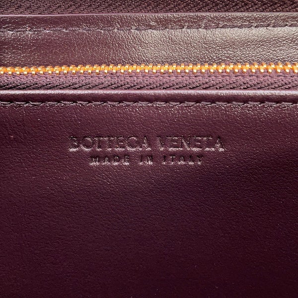 ボッテガヴェネタ 長財布 マキシイントレチャート ラウンドファスナー レザー 651368 BOTTEGA VENETA
