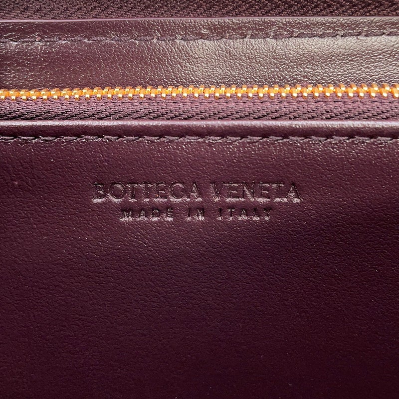 ボッテガヴェネタ 長財布 マキシイントレチャート ラウンドファスナー レザー 651368 BOTTEGA VENETA