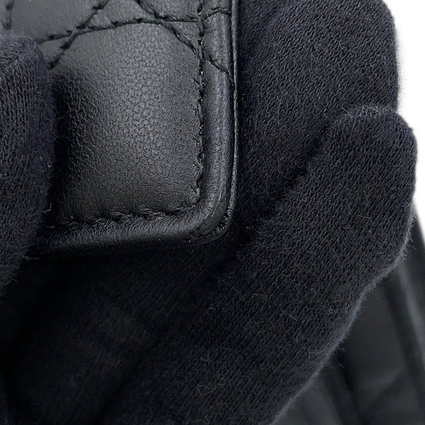 ディオール チェーンショルダーバッグ カナージュ My Dior デイリーチェーンポーチ ラムスキン S0937ONMJ 黒