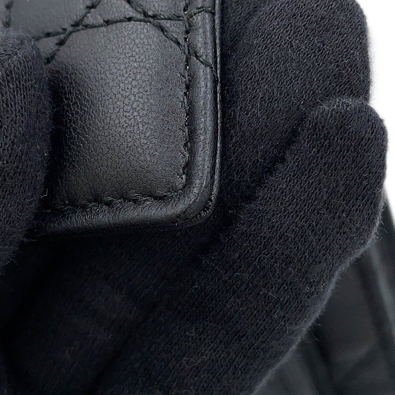 ディオール チェーンショルダーバッグ カナージュ My Dior デイリーチェーンポーチ ラムスキン S0937ONMJ 黒