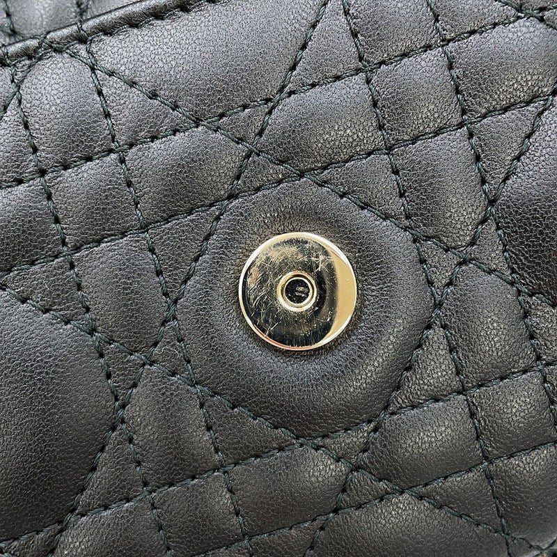 ディオール チェーンショルダーバッグ カナージュ My Dior デイリーチェーンポーチ ラムスキン S0937ONMJ 黒