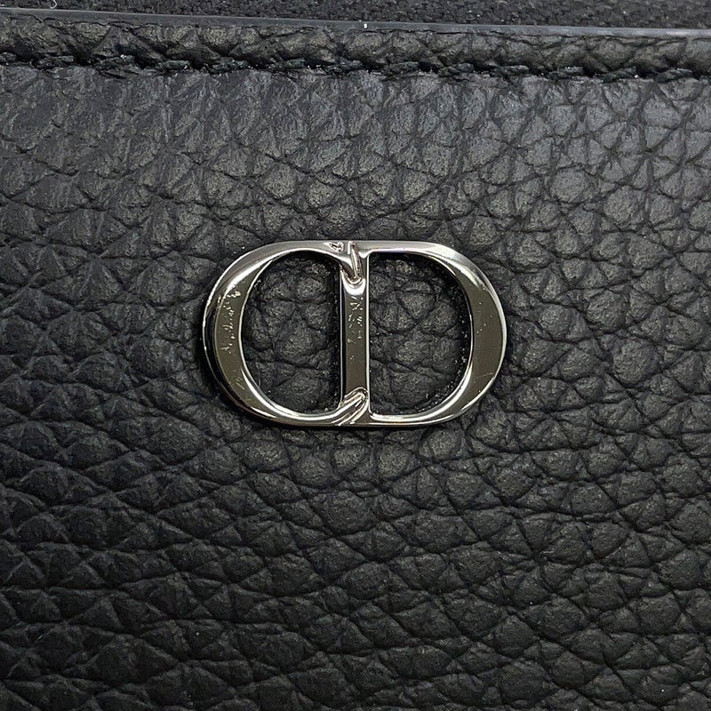 クリスチャン・ディオール 長財布 CD アイコン ロングジップウォレット グレインドカーフレザー 2ESBC252CDI 黒