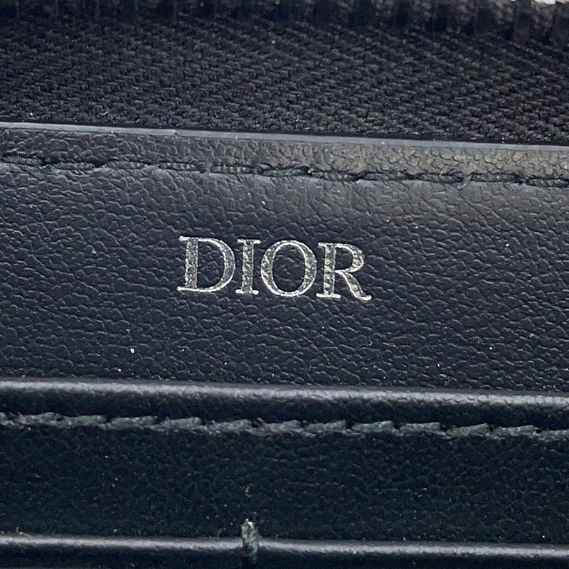 クリスチャン・ディオール 長財布 CD アイコン ロングジップウォレット グレインドカーフレザー 2ESBC252CDI 黒