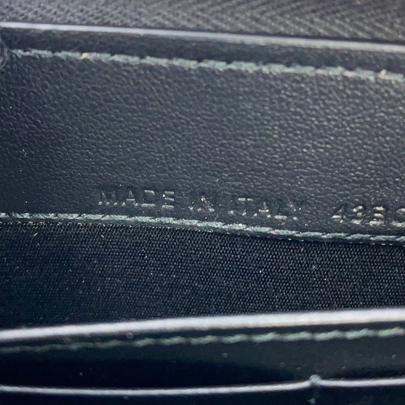 クリスチャン・ディオール 長財布 CD アイコン ロングジップウォレット グレインドカーフレザー 2ESBC252CDI 黒