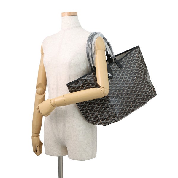 ゴヤール トートバッグ サンルイPM PVC レザー STLCROPMLTY01CL01P GOYARD ポーチ付き 黒