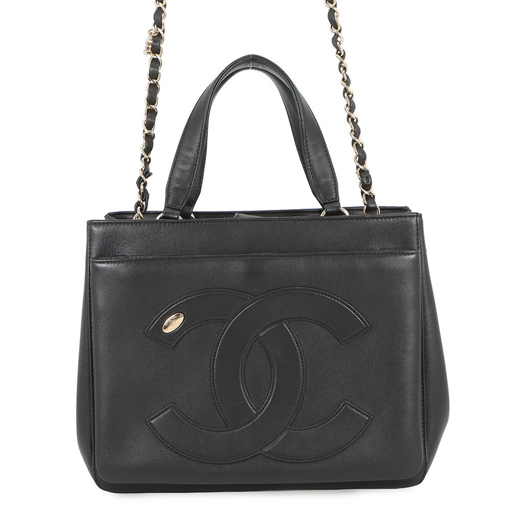 シャネル チェーンショルダーバッグ ココマーク レザー AS0326 CHANEL バッグ 2wayハンドバッグ 黒 シャネル チェーンショルダーバッグ ココマーク レザー AS0326 CHANEL