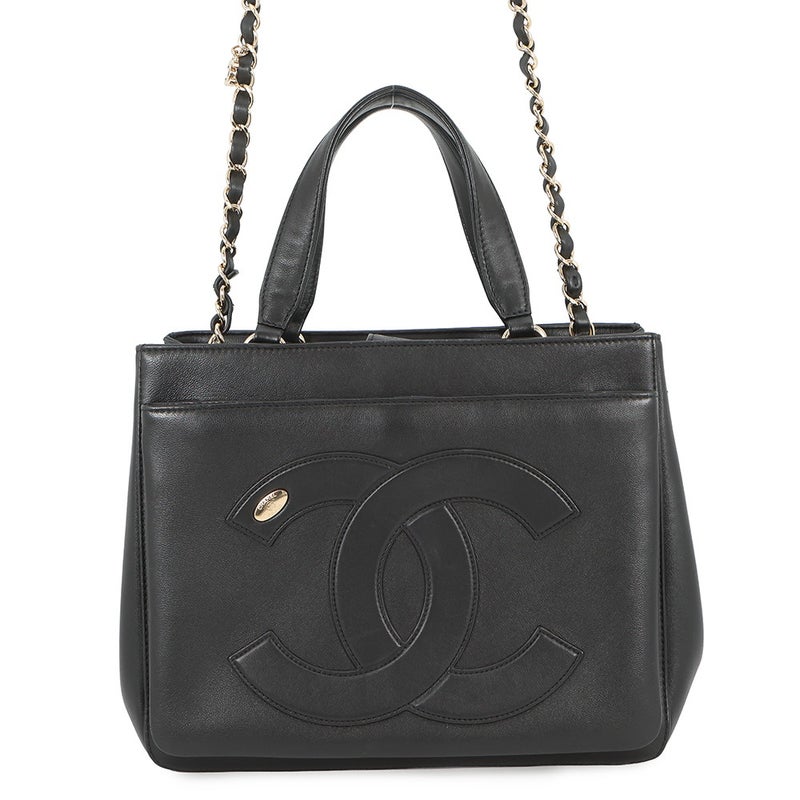シャネル チェーンショルダーバッグ ココマーク レザー AS0326 CHANEL バッグ 2wayハンドバッグ 黒