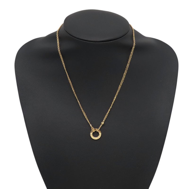 カルティエ ネックレス LOVE サークル ダイヤモンド 2P 計0.03ct K18YGイエローゴールド B7219500 Cartier ラブ ペンダント