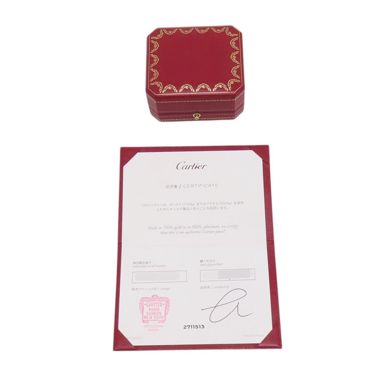 カルティエ ピアス Love フープ イヤリング ミディアムモデル ダイヤモンド 6P 計0.13ct K18PGピンクゴールド B8301433 ラブフープ