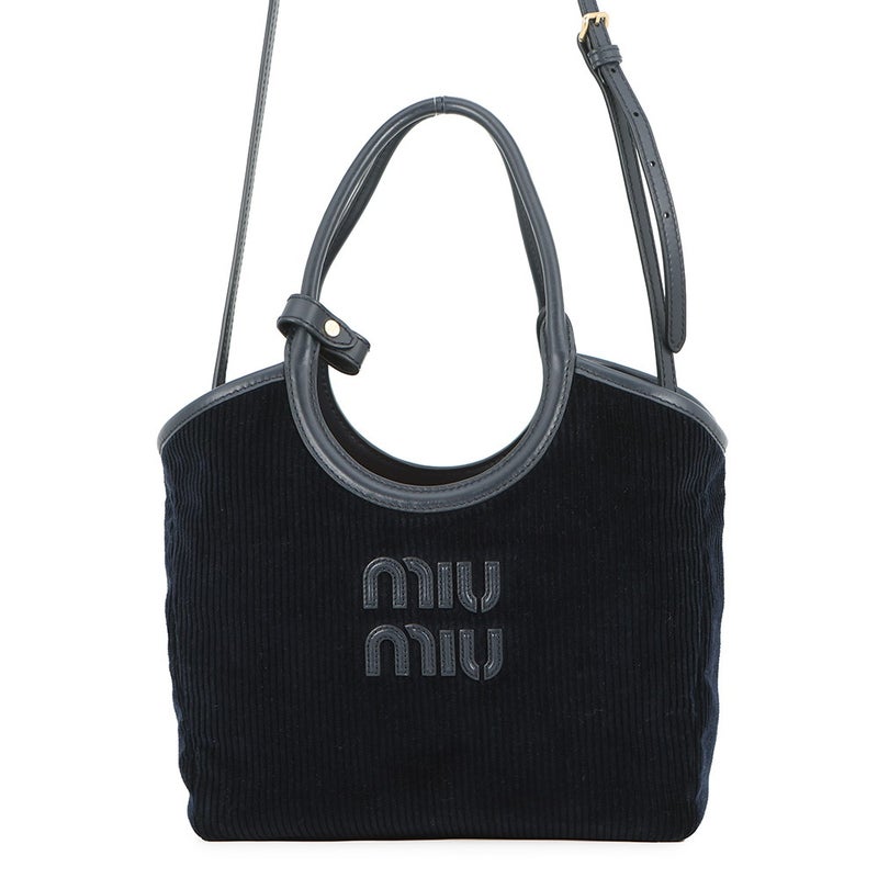 ミュウミュウ ハンドバッグ アイビー コーデュロイ 5BA284 Miu Miu 2way