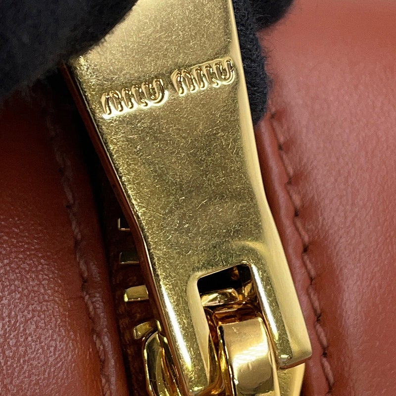 ミュウミュウ ハンドバッグ ボー スモール カーフレザー 5BB173 Miu Miu